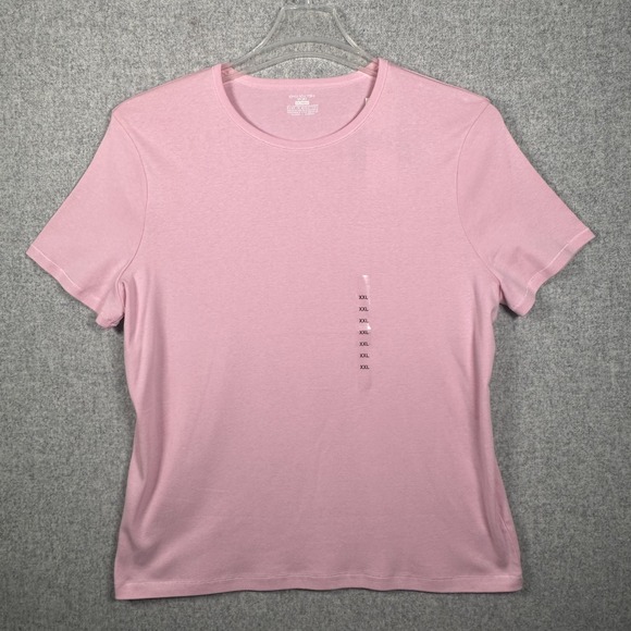 Jones New York Tops - NWT Jones New York Sport XXL Women Top Pink Tee Short Sleeve Basic Solid Cotton